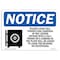 Signmission Safety Sign, OSHA Notice, 10" Height, Please Leave Cell Sign With Symbol, Portrait OS-NS-D-710-V-17507 - alternate 1